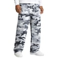 thumbnail image 3 of Men's Relaxed-Fit Camouflage Print Drawstring Straight-Leg Pants - Stretch Waist Casual Trousers for Outdoor, Casual, and Military-Inspired WearGray3XL, 3 of 8