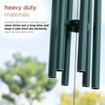 thumbnail image 4 of Alpine Corporation 39" Green Metal Windchime with Green Gemstone, 4 of 11