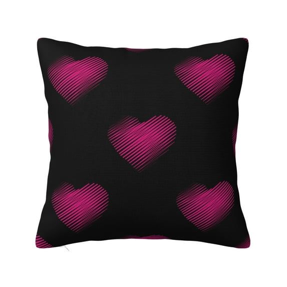 ZICANCN Pattern Hearts Romance Decorative Throw Pillow Covers, Bed Couch Sofa Decorative Knit Pillow Covers for Living Room Farmhouse, 20"x20"