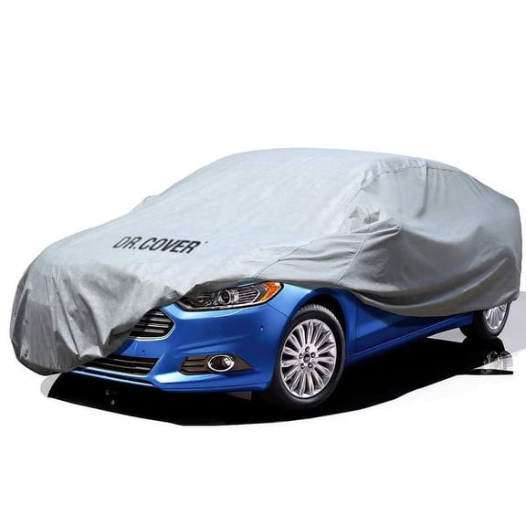 DR.COVER Sedan Car Cover 3 LayerUniversal Fit Nonwovens 6 Different Sizes GREY