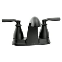 Moen 84532BL Hilliard Two-Handle Low Arc Bathroom Faucet Matte Black