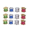 thumbnail image 4 of LEORX 12Pcs Paper Christmas Ornaments Set Mini Drum Hanging Pendants Plastic Tree Decoration Assorted Color, 4 of 8