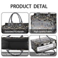 thumbnail image 4 of Large Capacity Tote Bag,Gold Black Checkered Pattern Handbag Fashion Luxury Tote Bag,15.7"x13"x 5.1" Inches,Laptop Compatible, 4 of 6