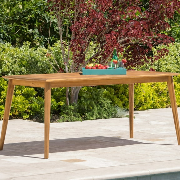 Wood Table For Backyard - 72.68" W X 36.44" D 29.19" H Color Outdoor 71"w 35.5"d 29.19"h Charming Look