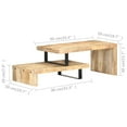 thumbnail image 3 of vidaXL 2 Piece Coffee Table Set Solid Mango Wood, 3 of 4