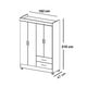 thumbnail image 5 of Ropero Closet 4 Puertas 2 Cajones Color Blanco A22 Progresista, 5 of 5