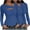 Dark Blue, variant on 3 Pack Long Sleeve Ribbed Tops Womens Cutout Casual Basic Pullover Fall Knit Undershirts Stretch Layering Tee Shirts, Dark Blue 3XL