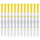 thumbnail image 3 of Rotuladores de doble punta Zebra Pen Mildliner, paquete de 12 unidades, color amarillo, 3 of 7