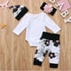 thumbnail image 5 of Sonducket 4 Uds. Ropa para bebé recién nacido, mono, mono, pantalones, diadema, sombrero, conjunto de 0 a 6 meses Prendas para la parte del cuerpo Blanco 70cm, 5 of 6