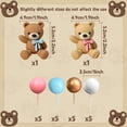 thumbnail image 2 of Cake Decoration Set Bear Ball Shape Insert Card Combination Multi-color Baking Decoration, 2 of 7