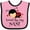 Pink and Black, variant on Inktastic Loved by My Nani Girls Baby Bib