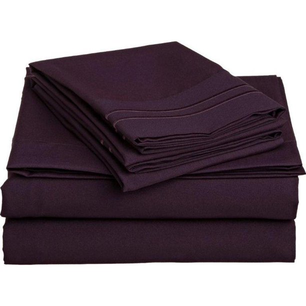 Clara Clark 1200 Series Deep Pocket 4pc Bed Sheet Set Queen Size