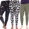 thumbnail image 1 of White Mark Leggings Mignons Extensibles Doux pour Femmes Lot de 3, 1 of 2