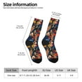thumbnail image 4 of Goofa Orchids Flowers Printed Men's Crew Socks, Soft Durable Breathable Moisture-Wicking with Odor Control Cotton socks, 4 of 9