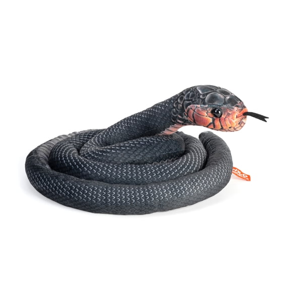 Wild Republic Living Snakes Eastern Indigo Snake, Stuffed Animal, 60 Inches, Plush Toy, Fill is Spun Recycled Water Bottles