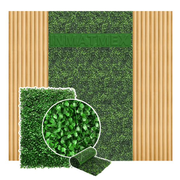 Muro Verde/Follaje Artificial INMATMEX Follaje Artificial/Muro verde tipo arbusto tupido 20pz