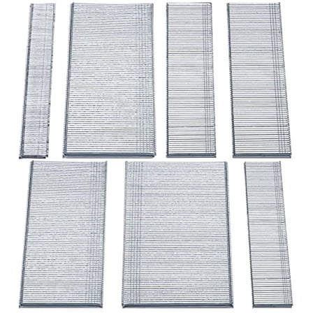 1400 Piece Brad Nails - 18 Gauge Finishing Nails for Molding, Cabinetry & Assembly - Sizes: 2/5", "5/8", "3/4", "1", "1-1/4", "1-1/2", "2 Inch