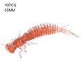 thumbnail image 1 of Dalazy 10pcs Simulation Insectes Appâts de Pêche Portables Leurres de Pêche Souples Réutilisables 55MM Type H, 1 of 3