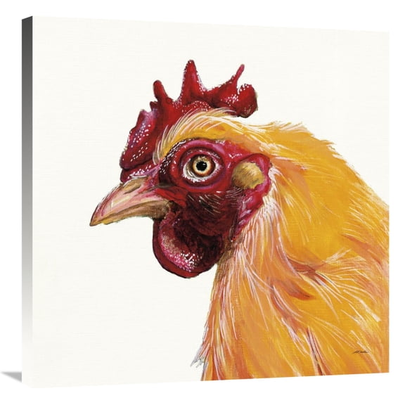 Global Gallery's 'Her Hilda Crop on White' By Patsy Ducklow Stretched Canvas Wall Art
