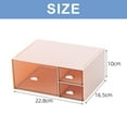 thumbnail image 2 of Desk storage box with 3 drawers, cosmetic storage box, plastic cosmetic storage box, cosmetic storage box, desk storage box, 2 of 5