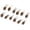 Coffee, variant on M Buder 12Pcs Universal Zipper Head Repair Kit Replacement for DIY Jackets Jeans Trousers Coats Wallets, Silver