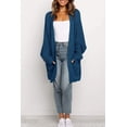 thumbnail image 3 of SURJDE Women's Long Batwing Sleeve Open Front Chunky Knit Cardigan Sweater, 3 of 7