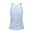 thumbnail image 1 of Blusa deportiva con tirantes cruzados estilo europeo y americano, bonita espalda, prenda exterior de dos piezas, traje de fitness para correr y yoga que combina con todo, 1 of 6