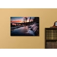 thumbnail image 2 of wall26 Canvas Print Wall Art Water Rushes Over Lake at Sunset Nature Wilderness Photography Modern Rustic Scenic Relax/Calm Multicolor Colorful for Living Room, Bedroom, Office - 24"x36", 2 of 4
