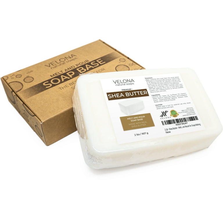 velona 10 LB - Shea Butter - Melt and Pour Soap Base SLS/SLES free |  Natural Bars for The Best Result for Soap-Making