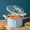 Blue, variant on 2.11gal Large Capacity Non-stick Soup Pot, Push-button Lock Operation, Enamel Soup Pot, Suitable for Family Gatherings And Meals During Major Holidays Such As Easter, Labor Day, Etc