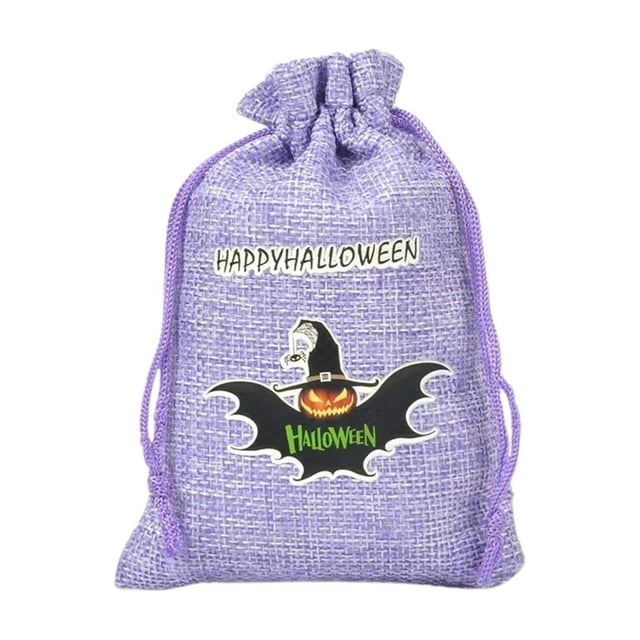 Halloween Drawstring Bags Colorful Burlap Candy Pouch For Jewelry Storage Party under Bed Show Organizers under Crib Storage Containers Collapsible Closet Organizer under Bed Storage for Shoes Moving