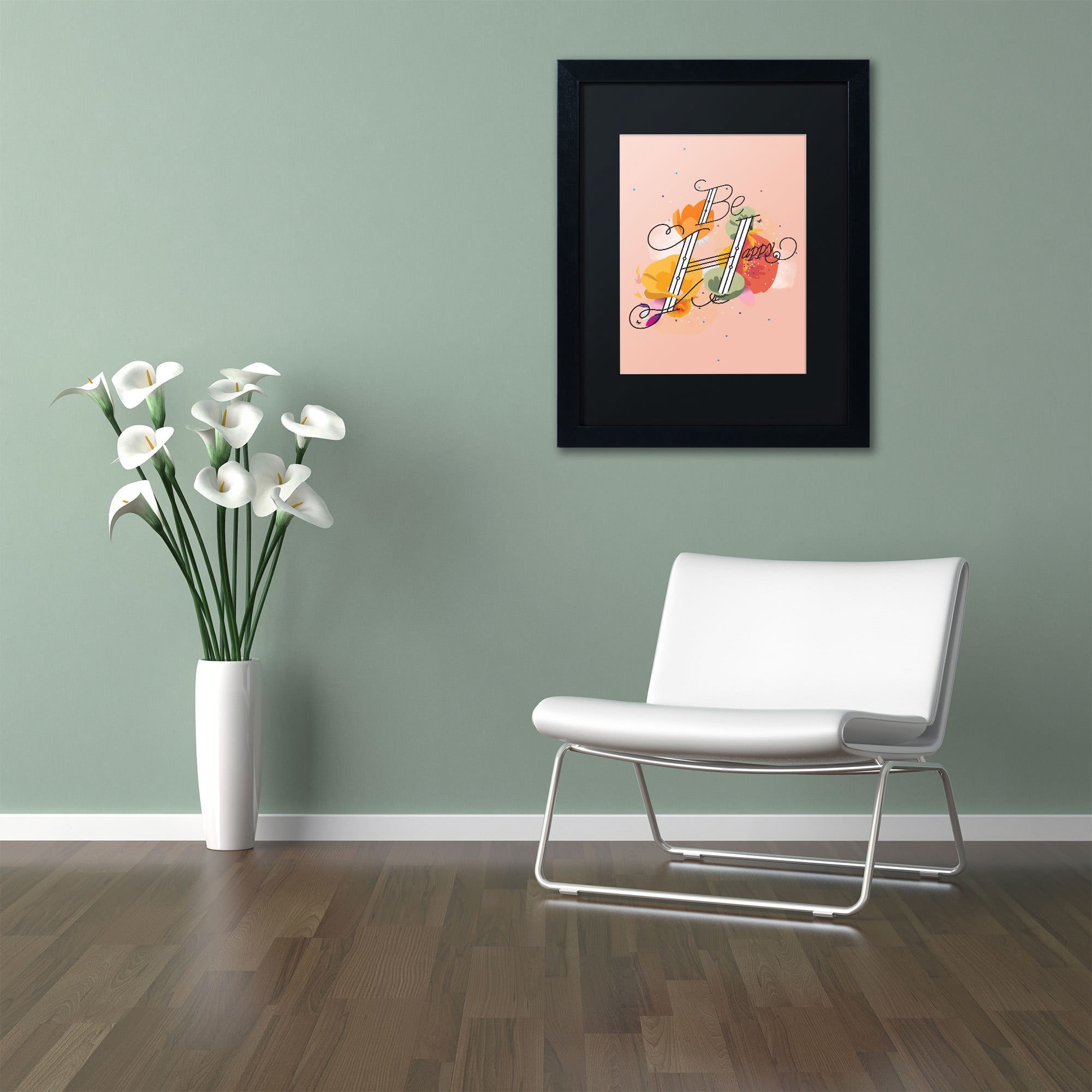 Trademark Fine Art "The Reminder" Canvas Art by Kavan & Co Black Matte, Black Frame
