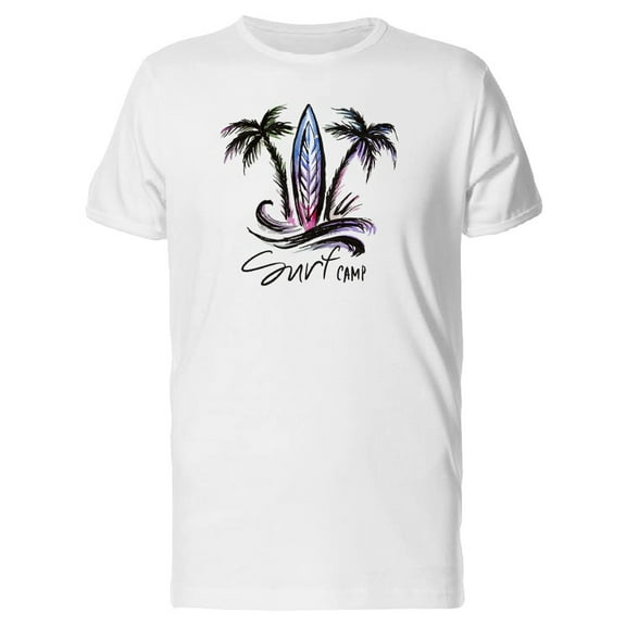 Surf Camp Surfboard T-Shirt Men -Image by Shutterstock, Male 3X-Large
