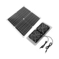 thumbnail image 3 of Kit De Ventilador De Panel Solar De 18 V Y 25 W, Kit De Ventilador De Escape Solar Monocristalino Impermeable De 3500 RPM Con USB Dual, Tipo C Para Invernadero, Casas Para Perros, Vehículos Recreativo, 3 of 7