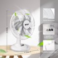 thumbnail image 2 of BEYOND BREEZE Ventilador circulador de aire con 3 velocidades de viento, funcionamiento silencioso y rotación de 90°, ventilador de mesa personal para dormitorio, hogar, oficina, 8 pulgadas, negro, 2 of 5