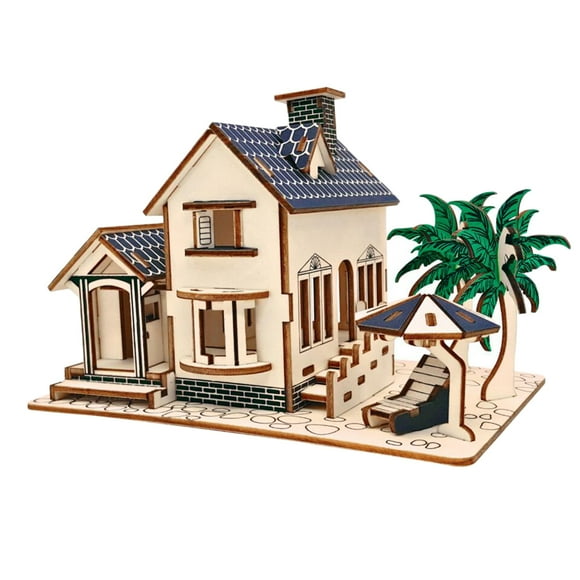 Jouets de Casse-Tête 3D en Bois pour Enfants Jouets Éducatifs DIY pour Enfants Multi-Couleurs 12 x 8.5 x 4.5 Pouces