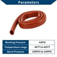 thumbnail image 4 of Ofertas Únicas 4Ft 13/16" 20mm ID 2.5mm Grosor Manguera de Vacío de Silicona para Aire y Agua Roja, 4 of 6