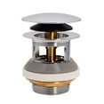 thumbnail image 5 of Westbrass Integrated Overflow Coarse Thread Tip-Toe Drain with ABS Adapter, Polished Chrome, 5 of 9