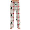 thumbnail image 6 of Lumtrix Christmas Pajama Pants For Women Soft Comfy Pants Sleep Bottom Cute Funny Plaid Graphci Pajamas Bottoms Pink XL, 6 of 6