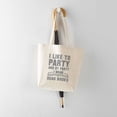 thumbnail image 5 of CafePress - I Like To Party Tote Bag - Unisex Canvas Tote Bag, Beige, 1-Piece, 5 of 7