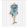thumbnail image 3 of Renaissance Shower Curtain, Rococo Style Old Fashioned Aristocrat Royal Man Kitsch Baroque Costume Design, Fabric Bathroom Set with Hooks, 69W X 70L Inches, Multicolor, by Ambesonne, 3 of 3