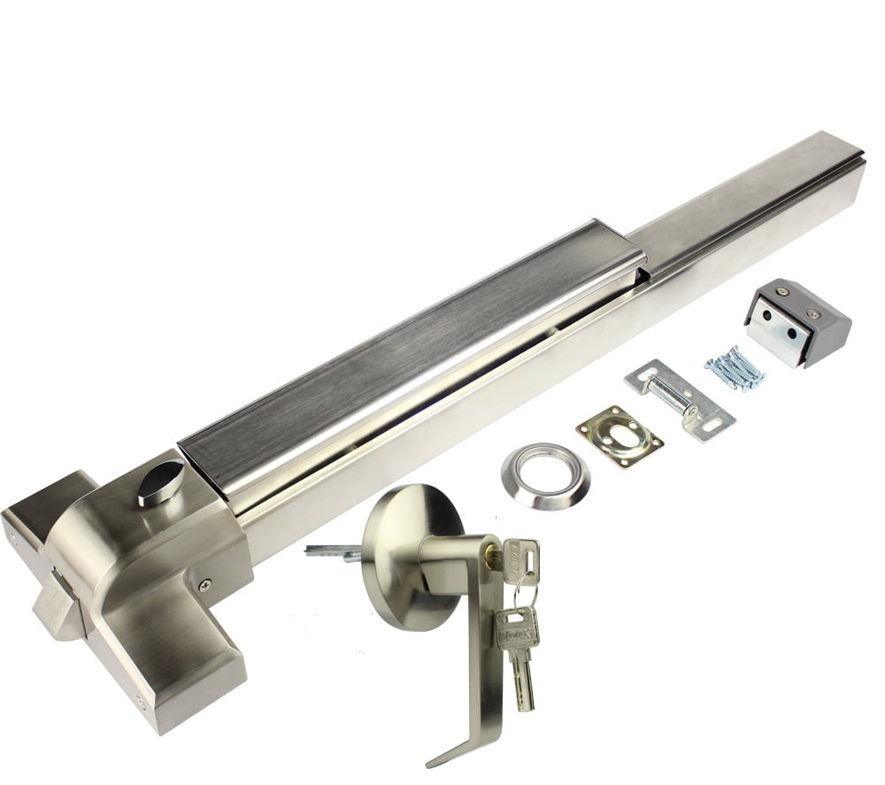 Stainless Steel Commercial Door Push Bar, Panic Exit bar with Exterior