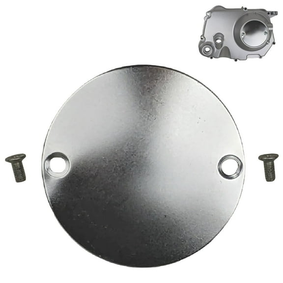 Right Side Round Engine Clutch Cover Plate with Screws Fits Lifan Zongshen 110cc 125cc Kick Start Dirt Bike Pit Bike SSR Apollo TaoTao Coolster Silver Engine Cover (Silver)