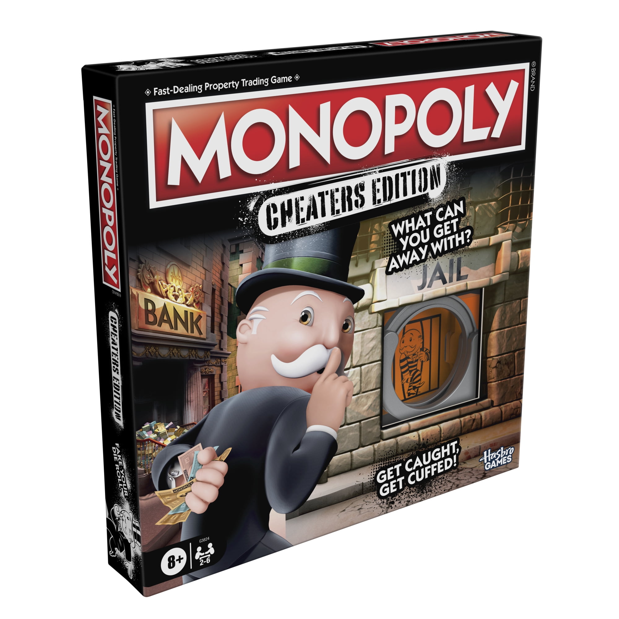 Monopoly Cheaters Edition Board Game, Fun Family Games for Kids, Teens, and Adults, 8+