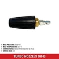 thumbnail image 2 of Universal Pressure Washer Turbo Nozzle, 1/4 In. Quick Connect, Hot- or Cold-Water Use, Rated Up to 3600 PSI - 80143, 2 of 4