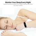 thumbnail image 2 of Generic Fitness Tracker with Color Display, Heart Rate & Sleep Monitor, Alarm Notifications, Sedentary Reminder, Remote Camera Control, Black, 2 of 8