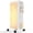 White, variant on JIOABL Oil Filled Radiator Heater for Indoor Use, 1500W with Adjustable Thermostat, for Office Bedroom Home,Black