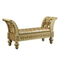 thumbnail image 5 of ACME Seville Bench, PU & Gold Finish, 5 of 5
