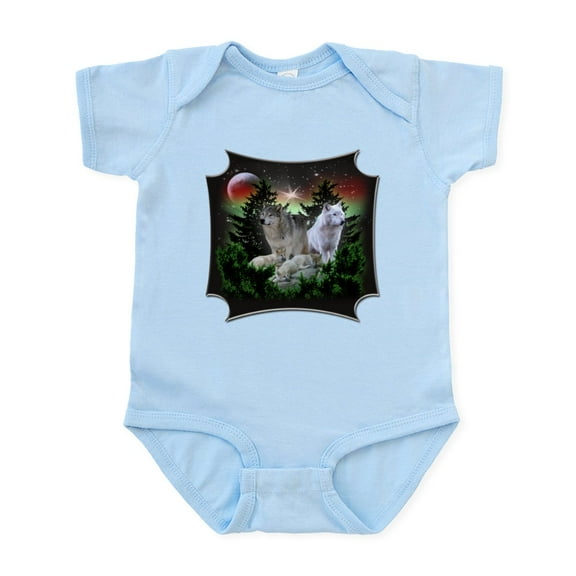 CafePress - Northern Wolves Infant Bodysuit - Baby Light Bodysuit, Size Newborn - 24 Months