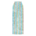 thumbnail image 3 of USNSM Women's Linen Pants Vertical Stripe Print Drawstring High Waist Casual Pants Lounge Beach Trousers with Pockets Multicolor#05 S, 3 of 4